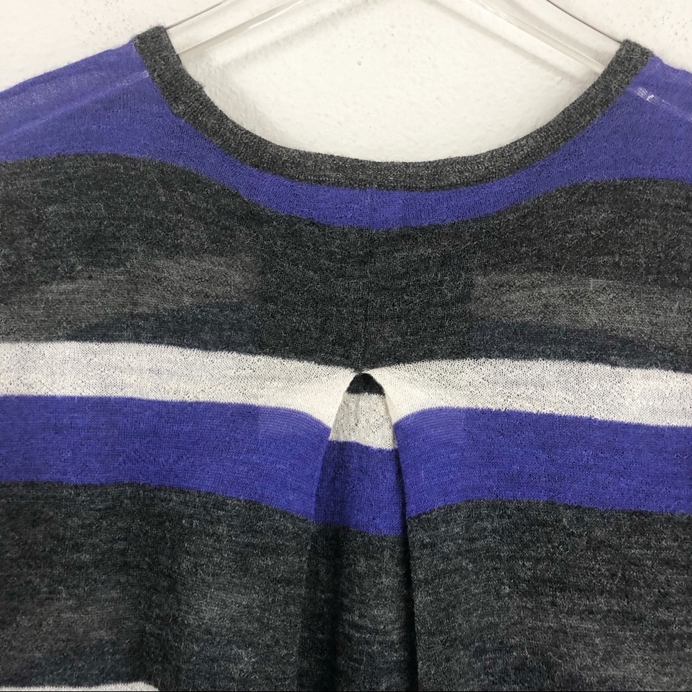 Joie | ‘Rosalie’ 100% Alpaca Sheer Striped Sweater - Picture 8 of 8
